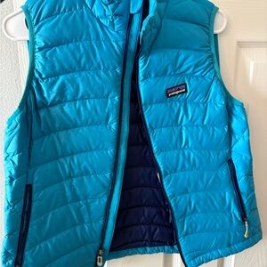 Patagonia Teal and Navy Women's Vest
